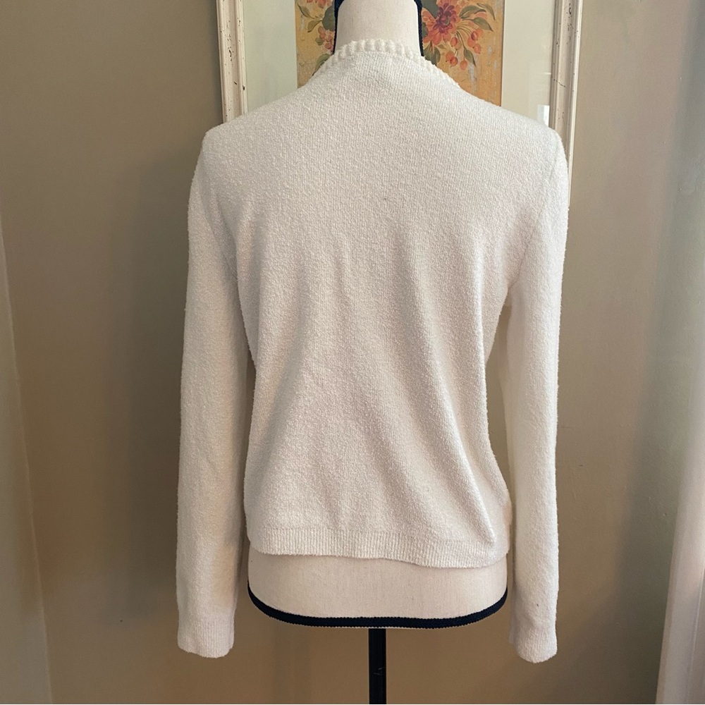 Rachel Zoe Cream Cardigan Sweater Gold Buttons Size: Small - Picture 2 of 12